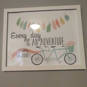 Two framed prints from Katy girl designs on etsy.